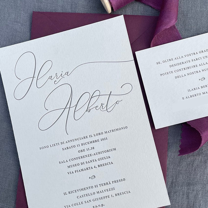 Wedding invitation - Florence